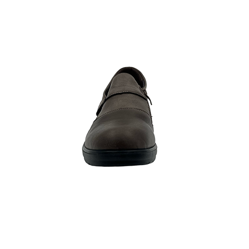 Cusion Walk Ladies Low Wedge Comfort Slip On Shoes In Taupe Multi