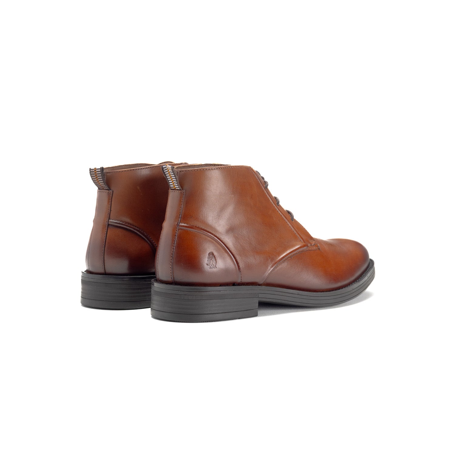 Hush Puppies Mens Elway Leather Shoes In Brown
