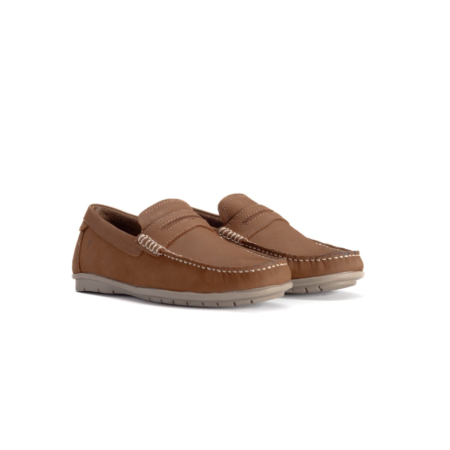 Hush Puppies Mens Hudson Brown Nubuck Shoes