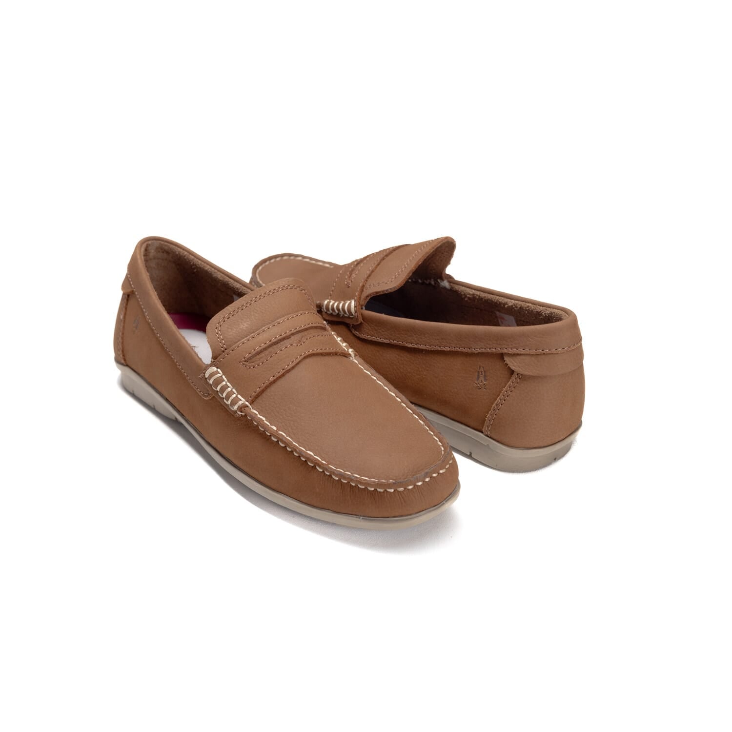 Hush Puppies Mens Hudson Brown Nubuck Shoes