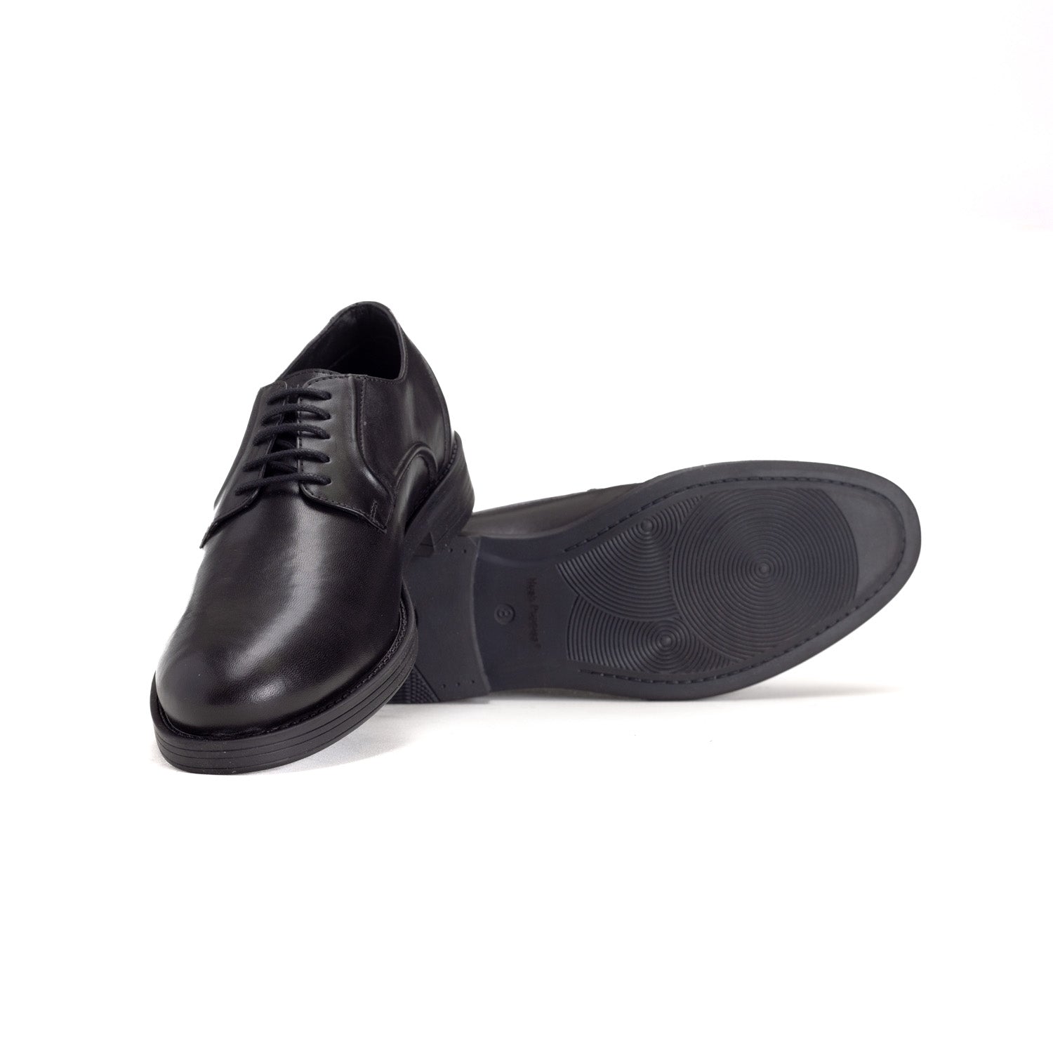Hush Puppies Mens Maradona Leather Shoes In Black