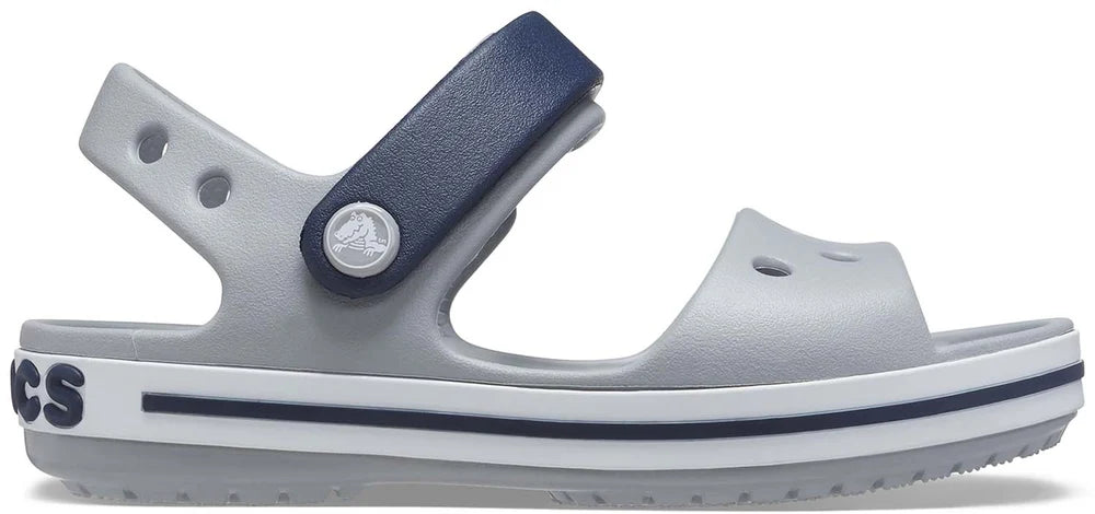Crocs Crocband Sandal Kid In Grey & Navy