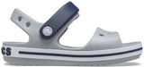 Crocs Crocband Sandal Kid In Grey & Navy