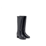 Hush Puppies Ladies Sloane Two Tone Boots In Black