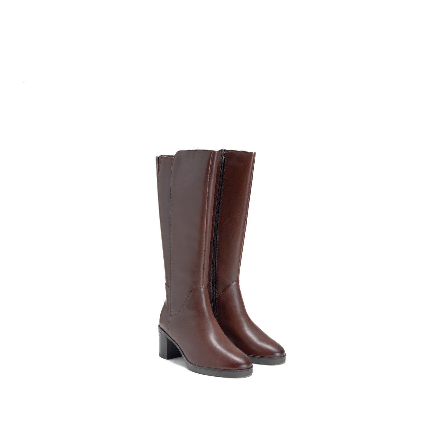 Hush Puppies Ladies Sloane Two Tone Boots In Brown