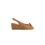 Hush Puppies Ladies Saffron Leather Shoes In Tan