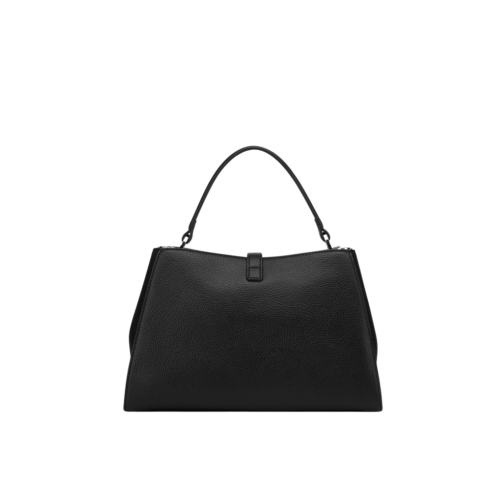 Guess Womens Rudie Satchel Bag In Black