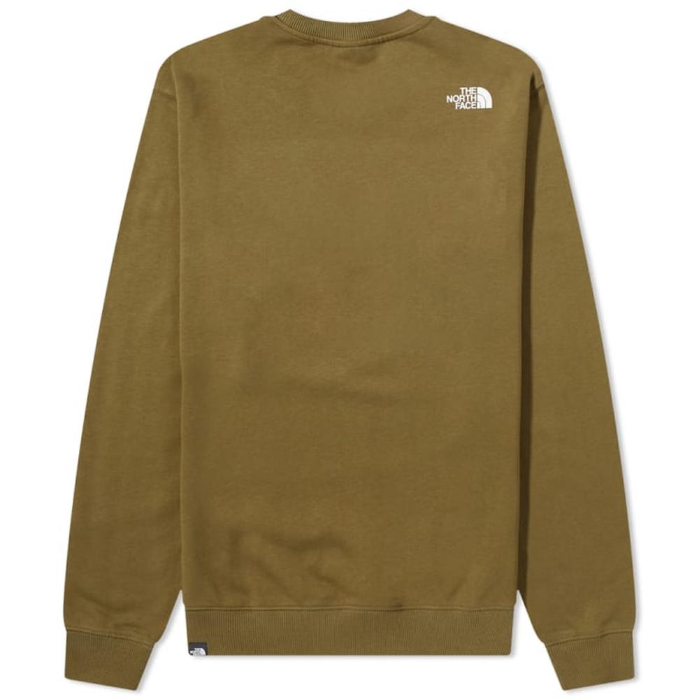 The North Face Mens Easy Crew Sweatshirt In Olive