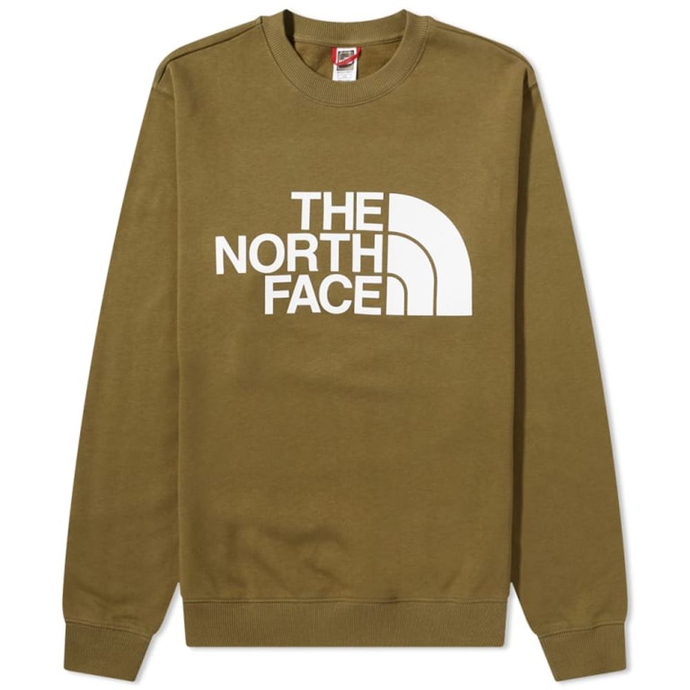 The North Face Mens Easy Crew Sweatshirt In Olive
