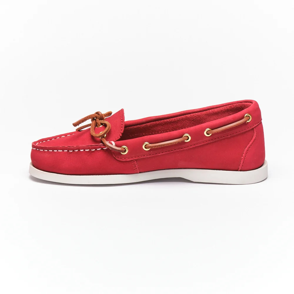 Hush Puppies Womens Yarmouth Gingko Tuumbled Nubuck Shoes In Red