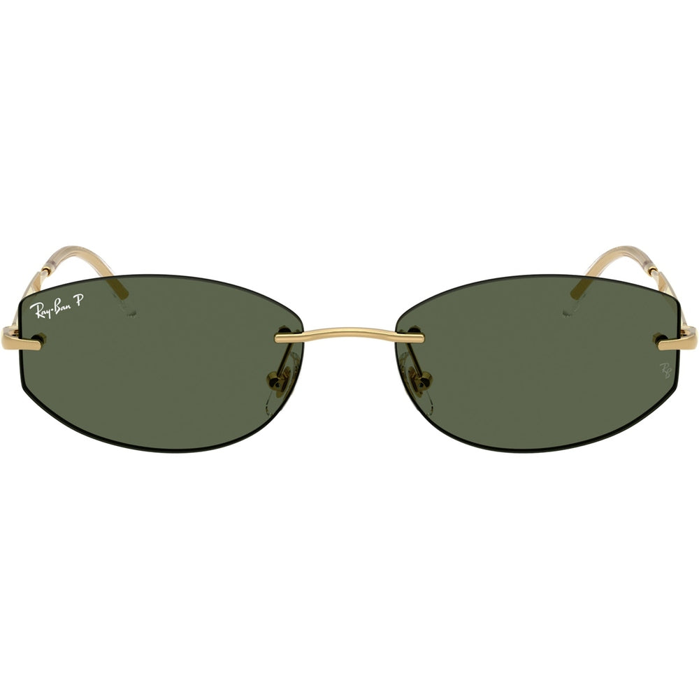 Ray-Ban Unisex Frameless Sunglasses In Gold
