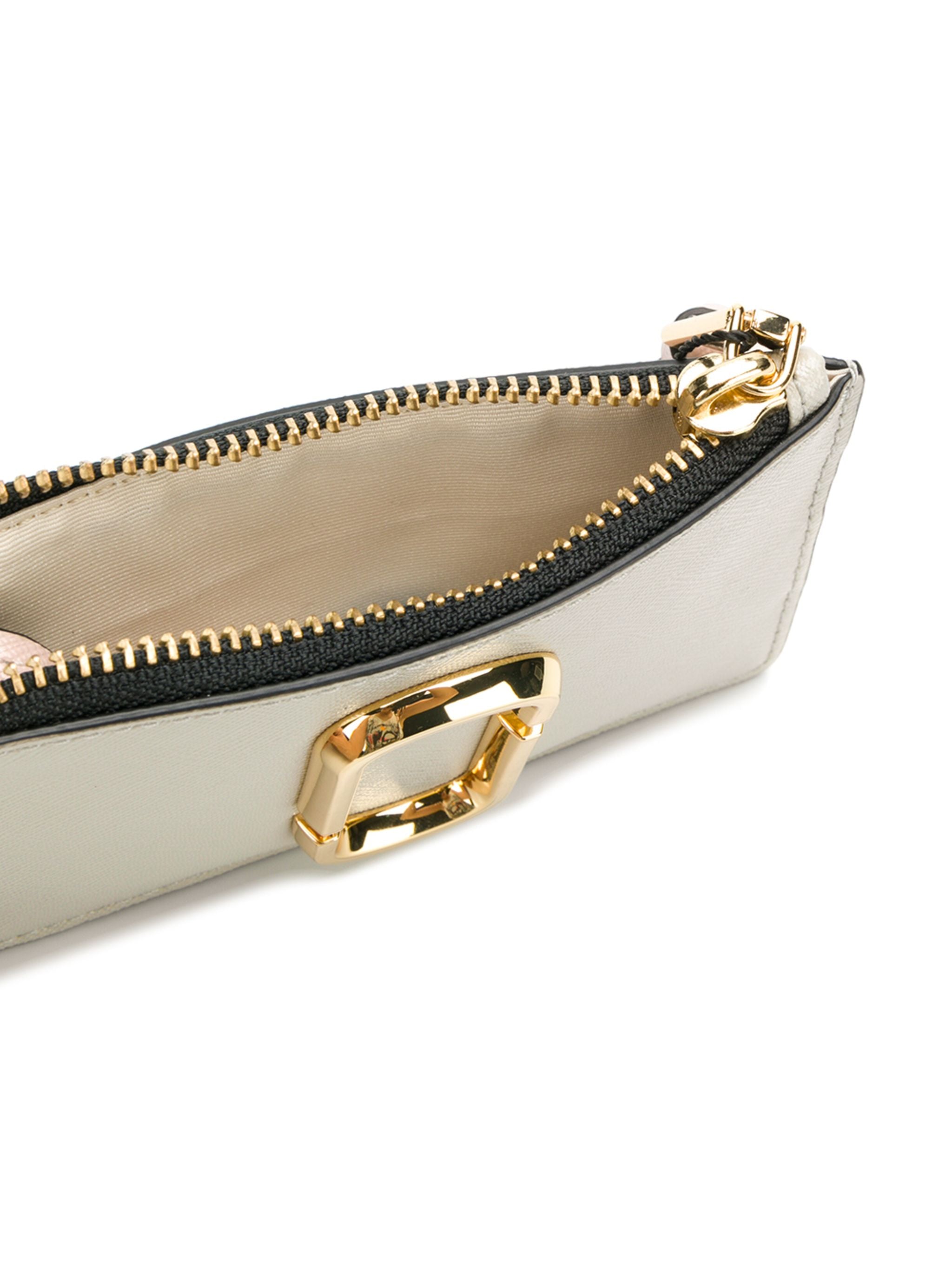 Marc Jacobs  Snapshot Cb Top Zip Wallet Cream