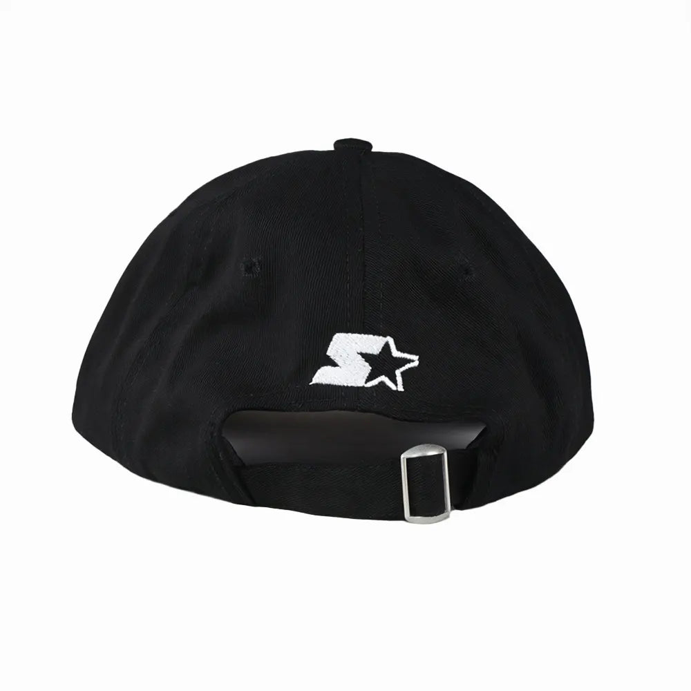 Starter Mens Flat Peak Cap In Black & White