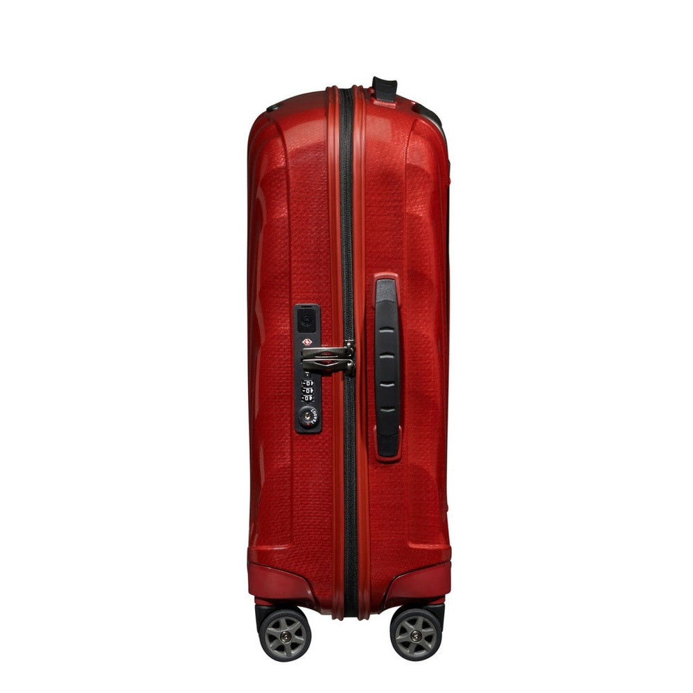 Samsonite C Lite Spinner Trolley Bag In Chili Red