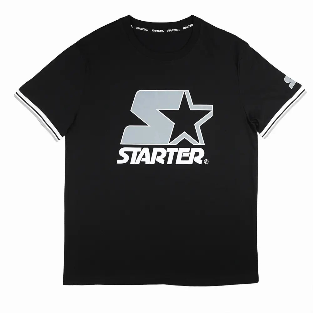 Starter Mens Bold Logo T-Shirt In Black Multi