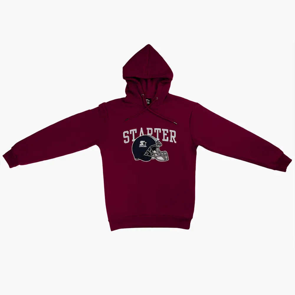 Starter Mens College Hoody In Maroon