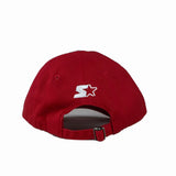 Starter Mens Baseball Curve Cap in Maroon
