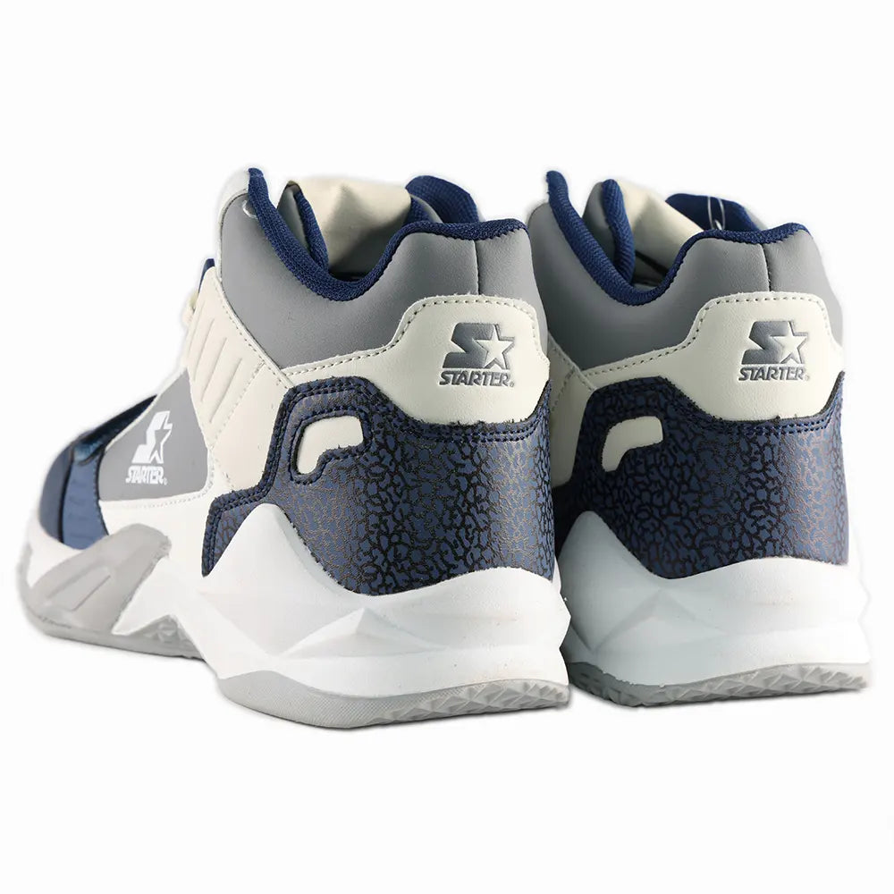 Starter Mens Clement Hi Uni Sneakers In White & Blue