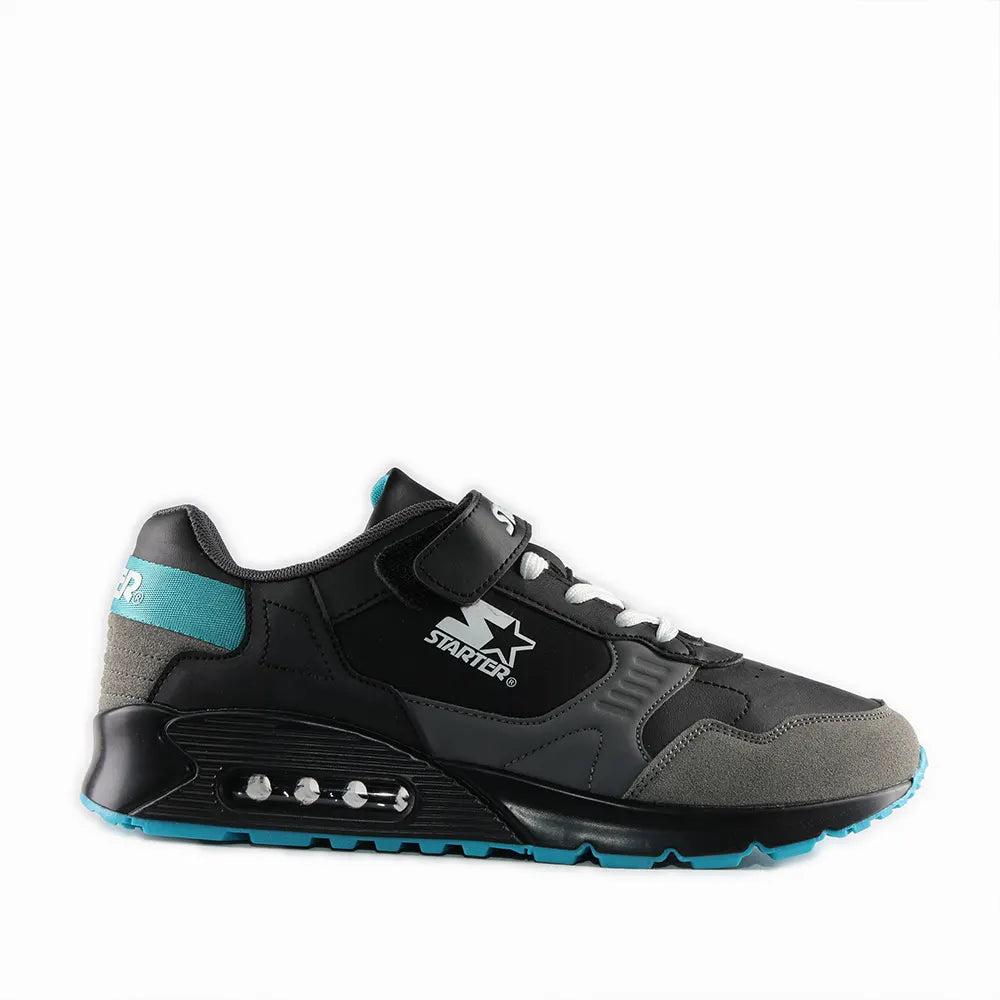 Starter Mens Bubble Sneakers In Black & Teal