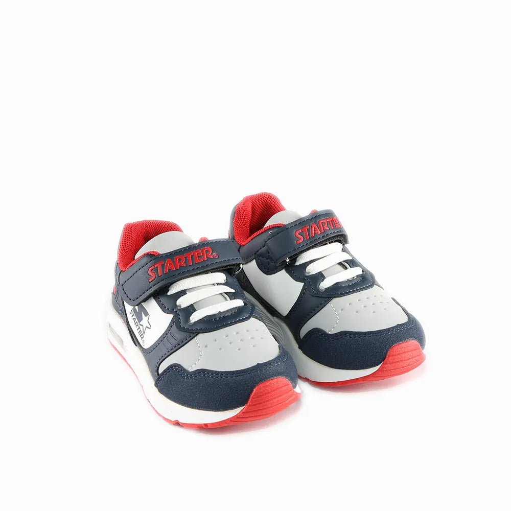 Starter Boys Bubble Sneaker PS In White/Red/Navy