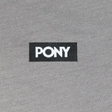 Pony Mens Logo V-Neck T-Shirt In Grey