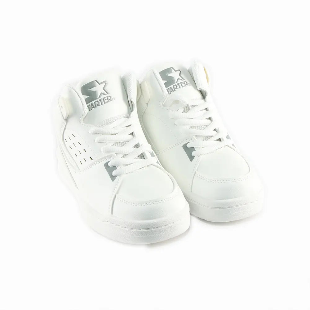 Starter Boys Breakdown Sneaker Shoes In White & Grey
