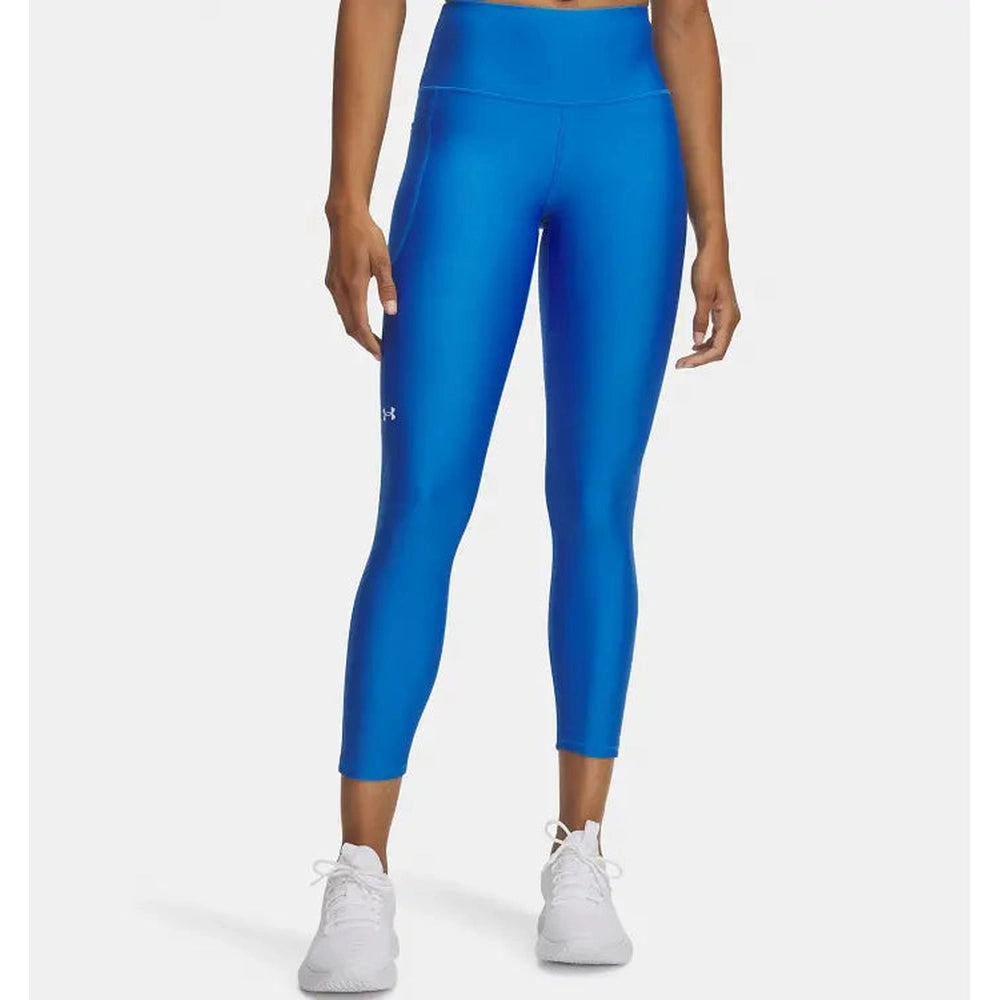 Under Armour Womens HeatGear® Armour Hi-Rise Ankle Leggings In Royal Blue