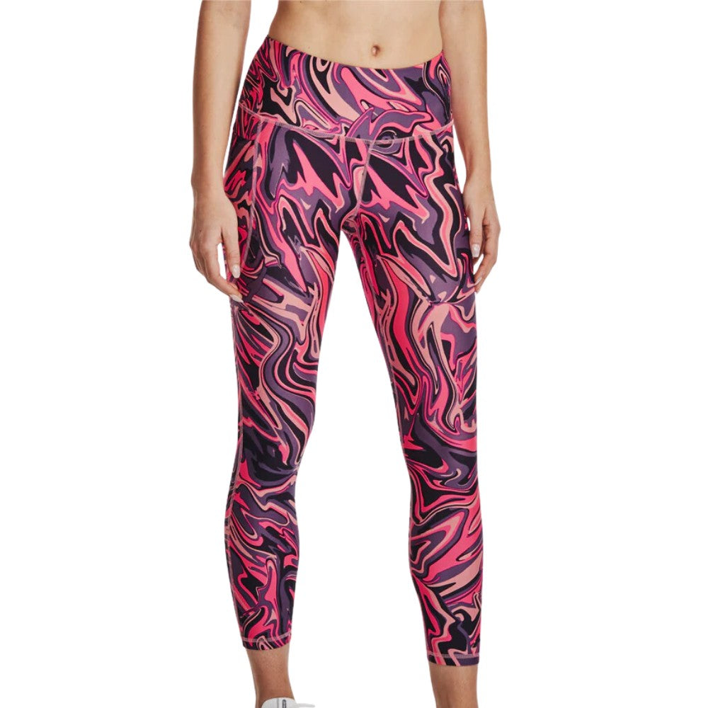 Under Armour Heat Gear Armour Print Leggings In Multi