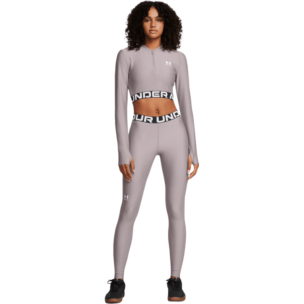 Under Armour Womens Heat Gear Authentics Legging In Grey