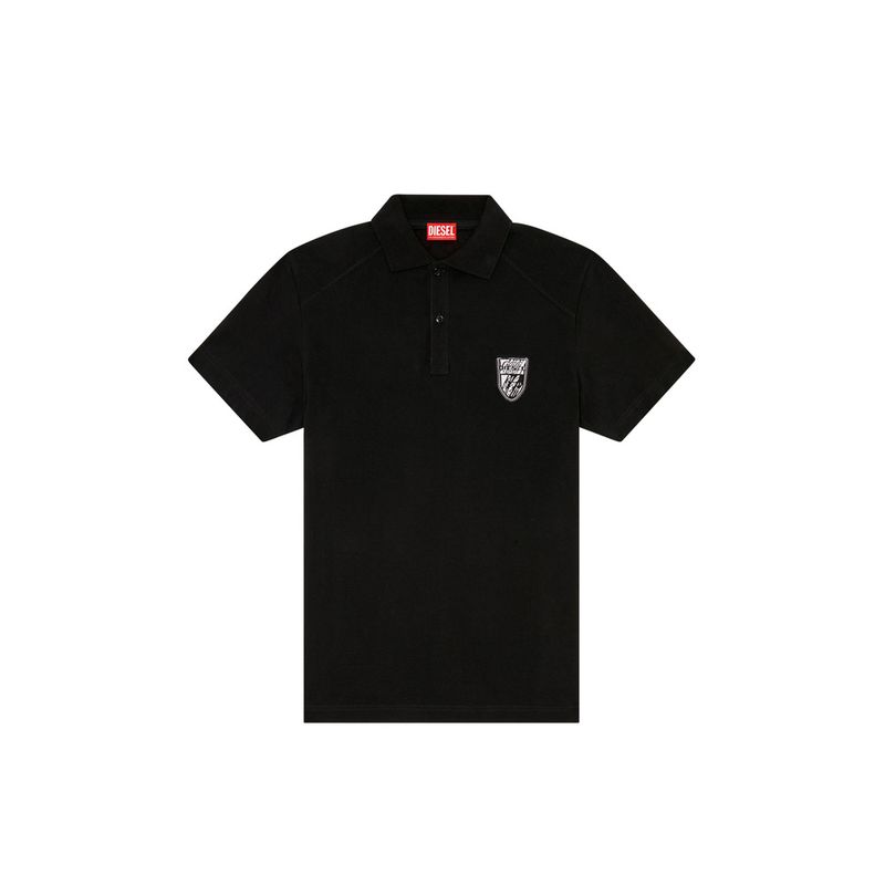 Diesel A150240Hpaj -M-T-Rejust-Tox Polo Shirt Black