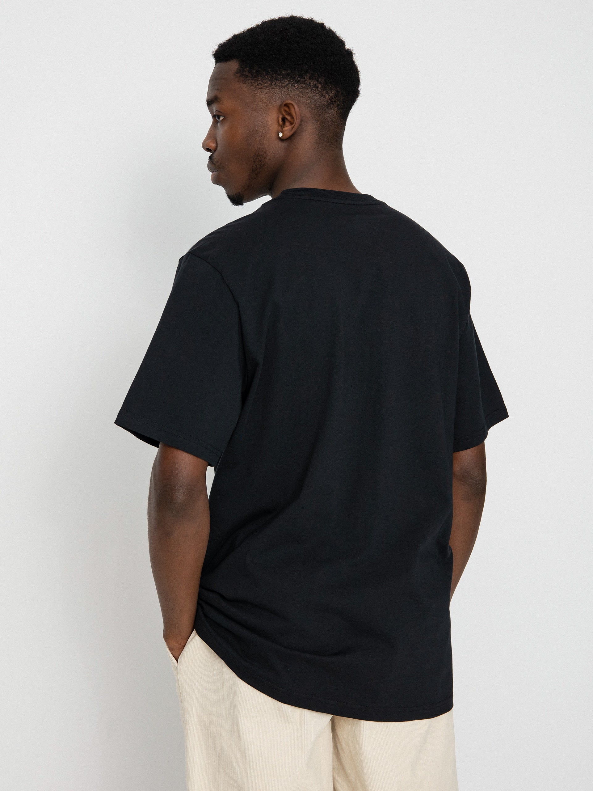 Converse Mens Star Chev Logo T-shirt In Black