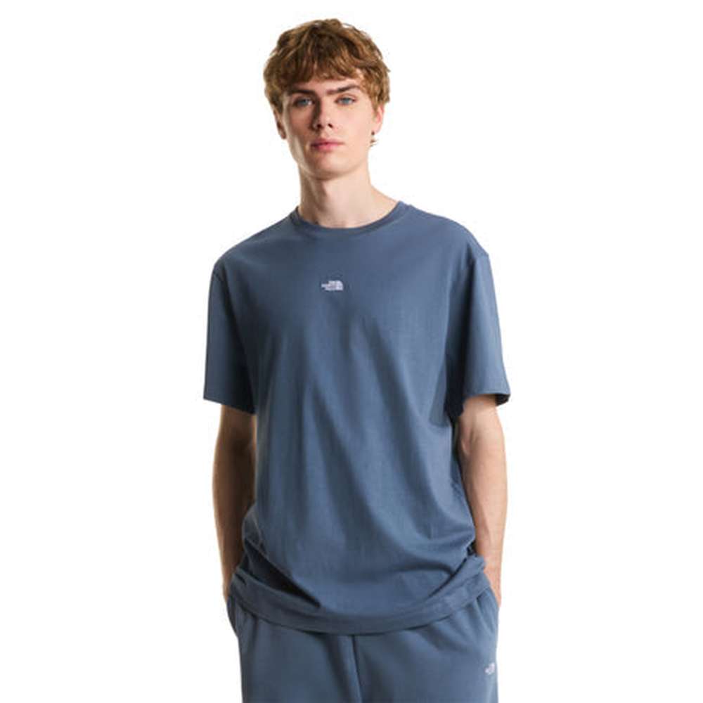 The North Face Mens Essential Simple Dome Relaxed Short Sleeves T-Shirt In Granite Grey