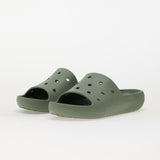 Crocs Unisex Classic V2 Slides In Moss