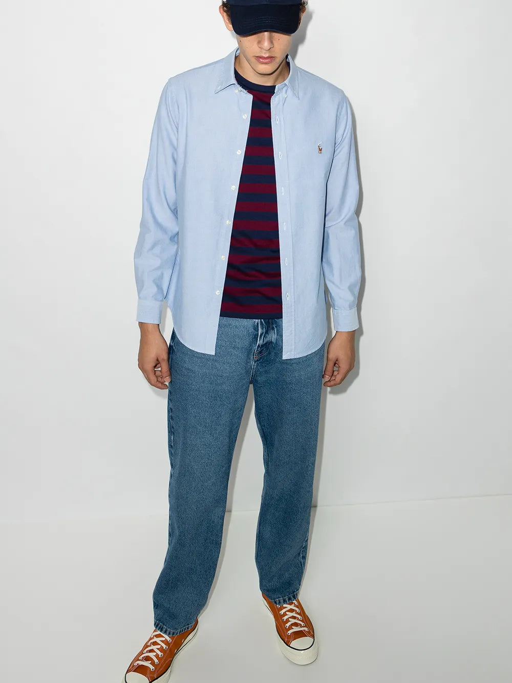 Polo Mens Classic Oxford Shirt In Light Blue