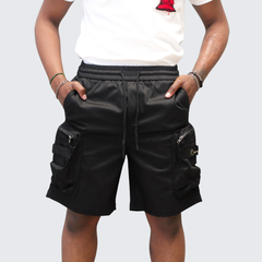 Covali Mens Cargo Shorts In Black