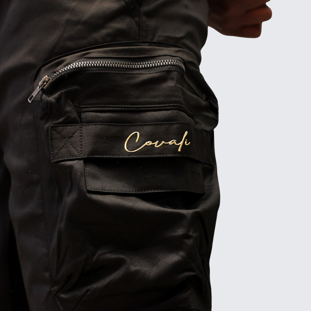 Covali Men's Cargo Short In Black