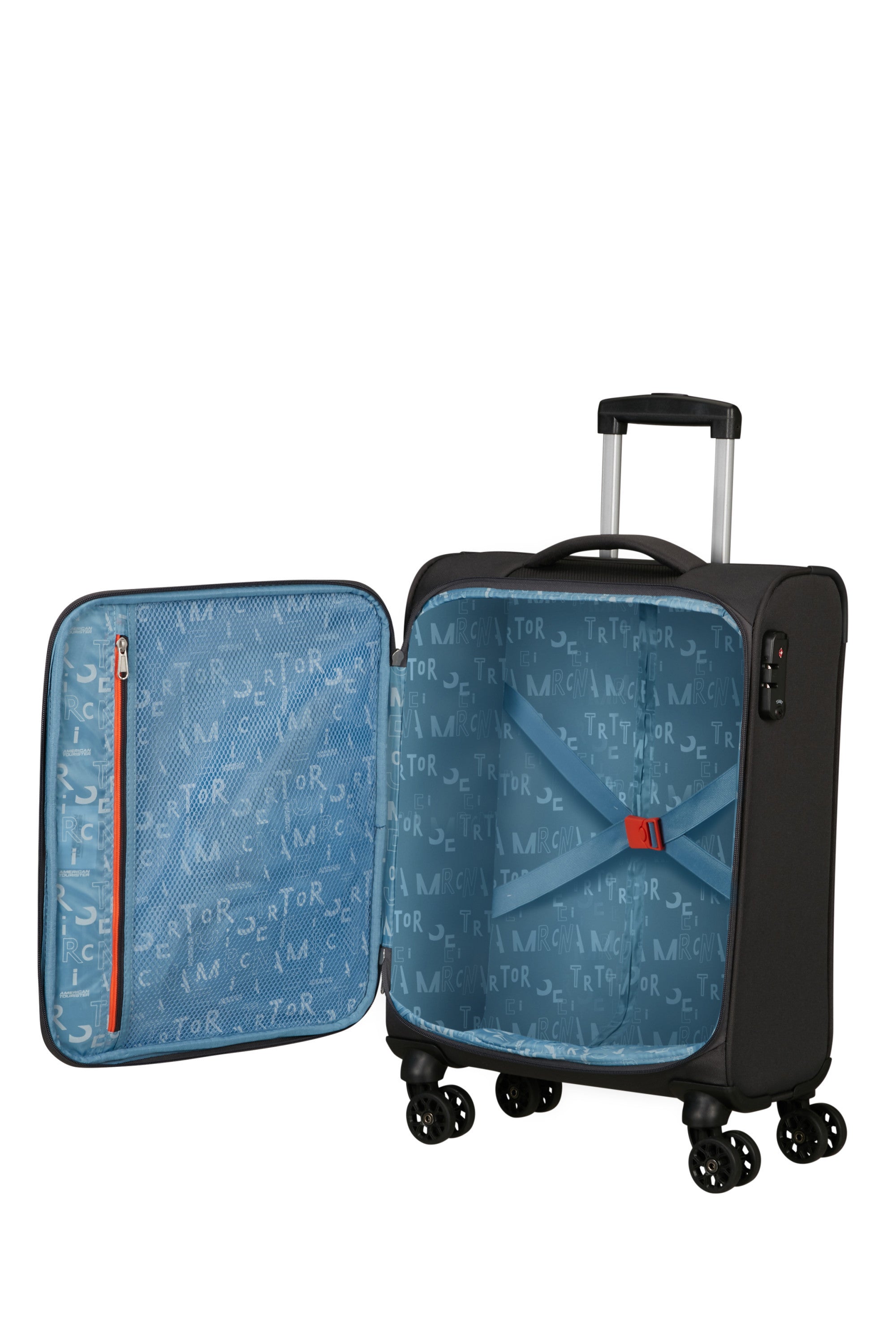 American Tourister Sea Seeker Spinner Tsa In Charcoal Grey