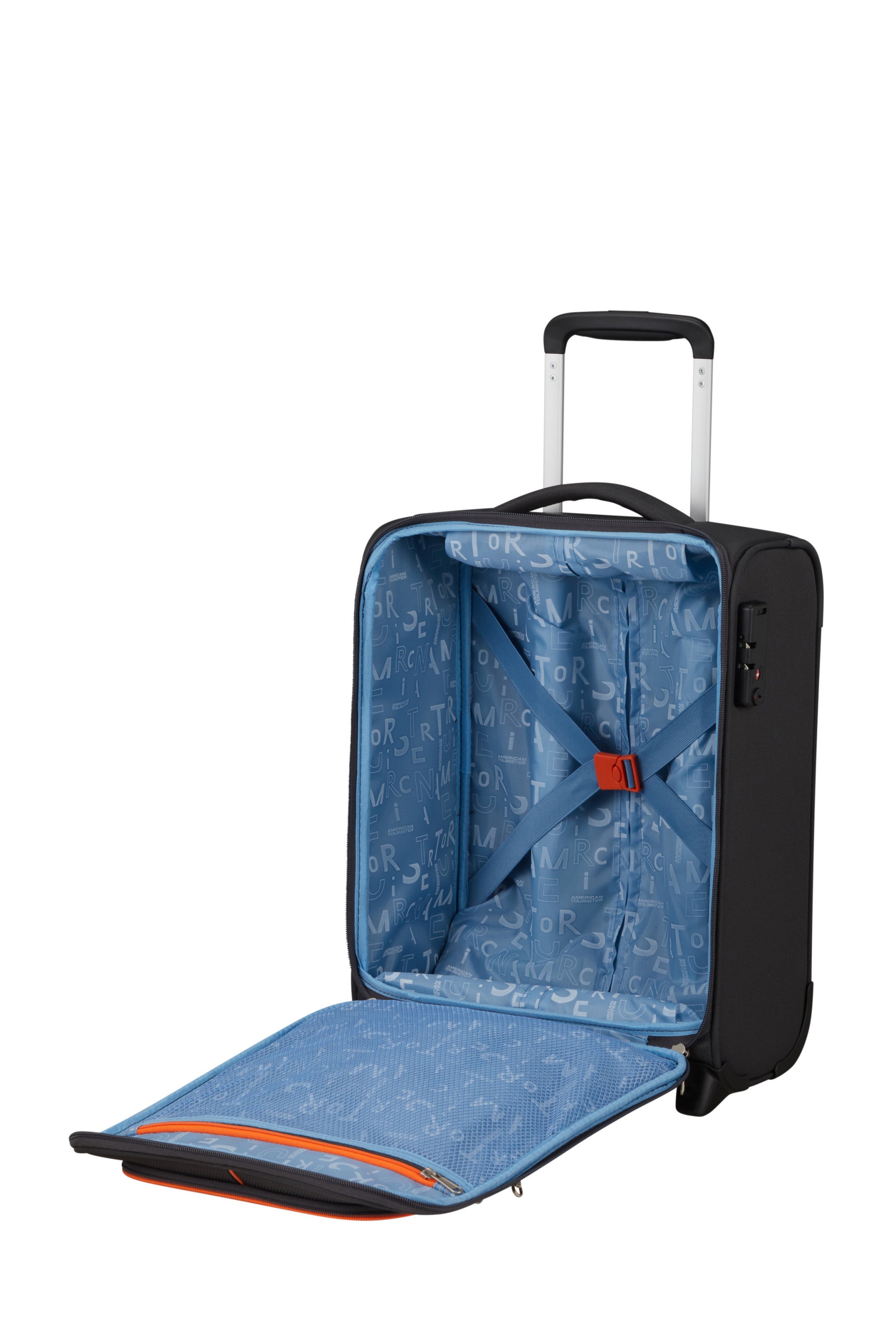 American Tourister Sea Seeker Upright Underseater Tsa In Charcoal Grey
