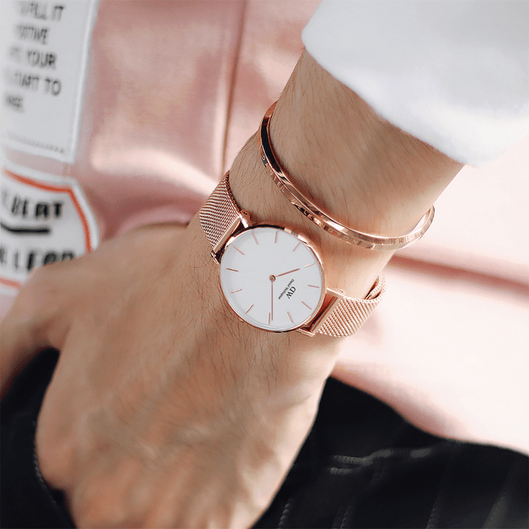 Daniel Wellington Small Classic Rose Gold  Cuff Bracelet