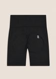 Freddy Womens Knitted Seamless Legging Short In Black