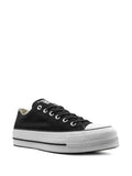 Converse Womens Black And White  Ctas Lift Low Canvas Sneakers