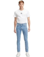 Calvin Klein Slim Taper Jeans In Denim Light