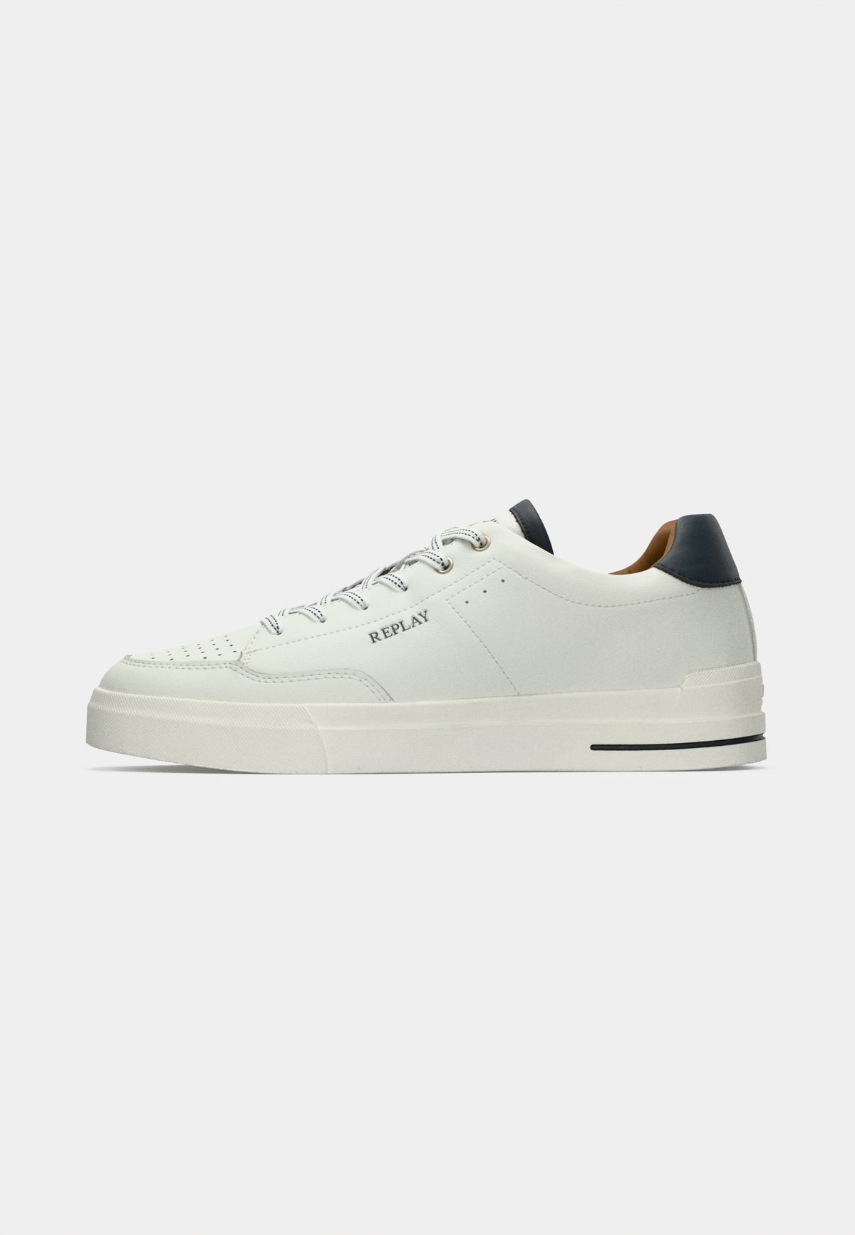 Replay Mens Evan Sport Sneaker Off In White