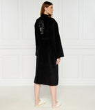 Karl Lagerfeld Unisex Ikonik 2.0 Bathrobe In Black