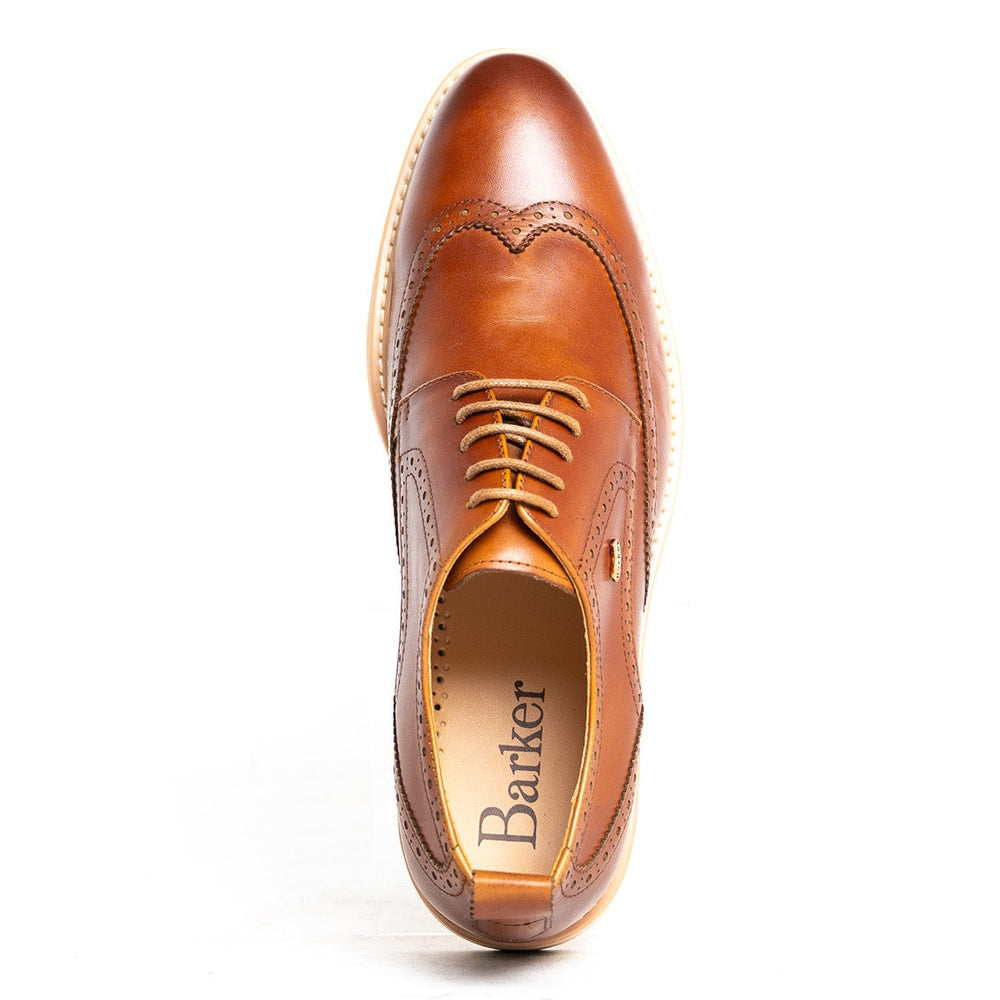 Barker Mens Henry Leather Formal Lace Up Shoe In Brown