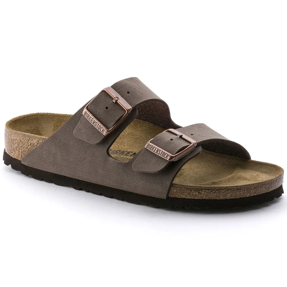 Birkenstock Unisex Arizona Birko-Flor Shoes In Mocha
