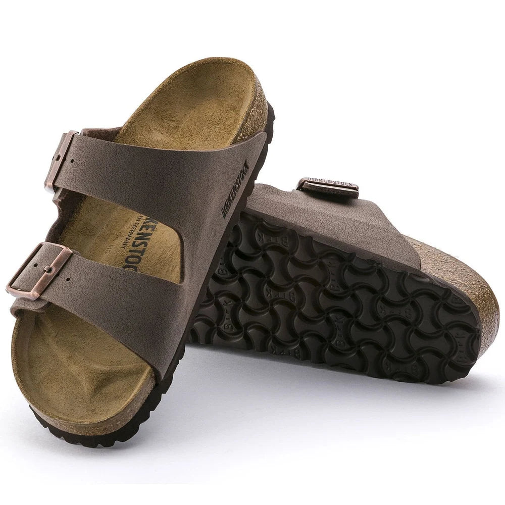 Birkenstock Unisex Arizona Birko-Flor Shoes In Mocha