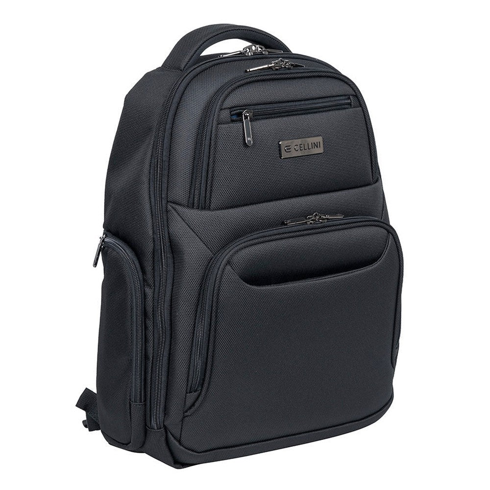 Cellini Megapak Buisness Multi Pocket Backpack In Black