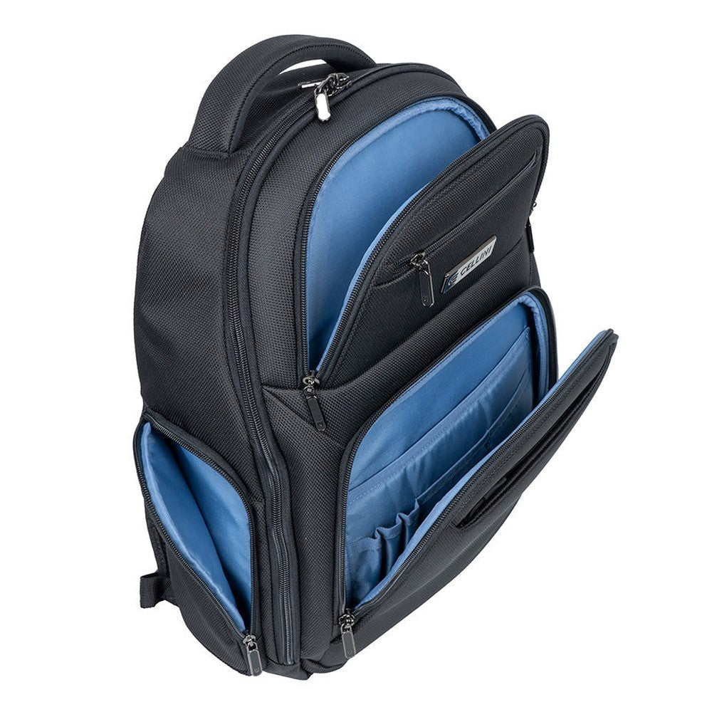 Cellini Megapak Buisness Multi Pocket Backpack In Black