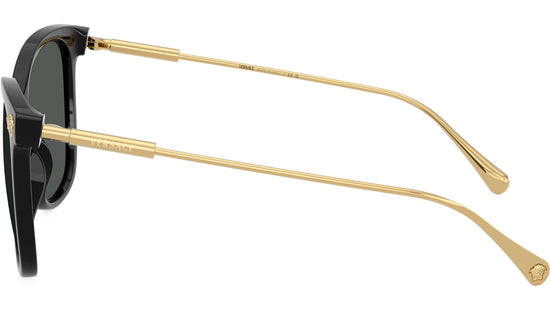 Versace Womens Cat Eye Sunglasses In Black/Gold